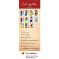 Lesezeichen mit 11 einzelnen Bibelstunden