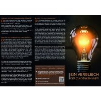 Ein Vergleich der zu denken gibt - 50er Pack