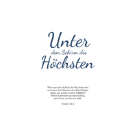 Unter dem Schirm des Höchsten