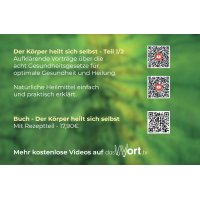 Der Körper heilt sich selbst - Visitenkarte 20er Pack